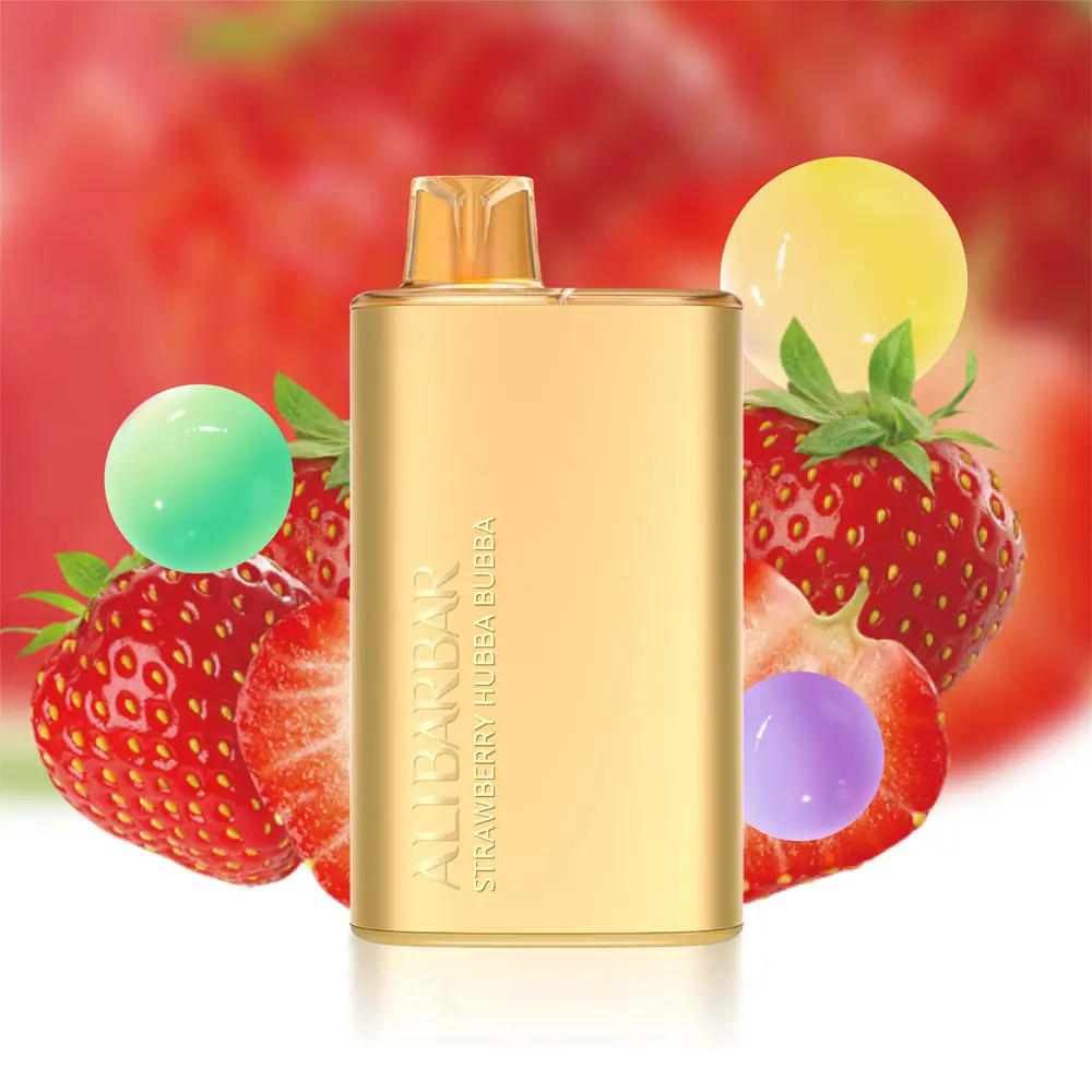 Strawberry Hubba Bubba – Alibarbar Rich 8000 Puffs