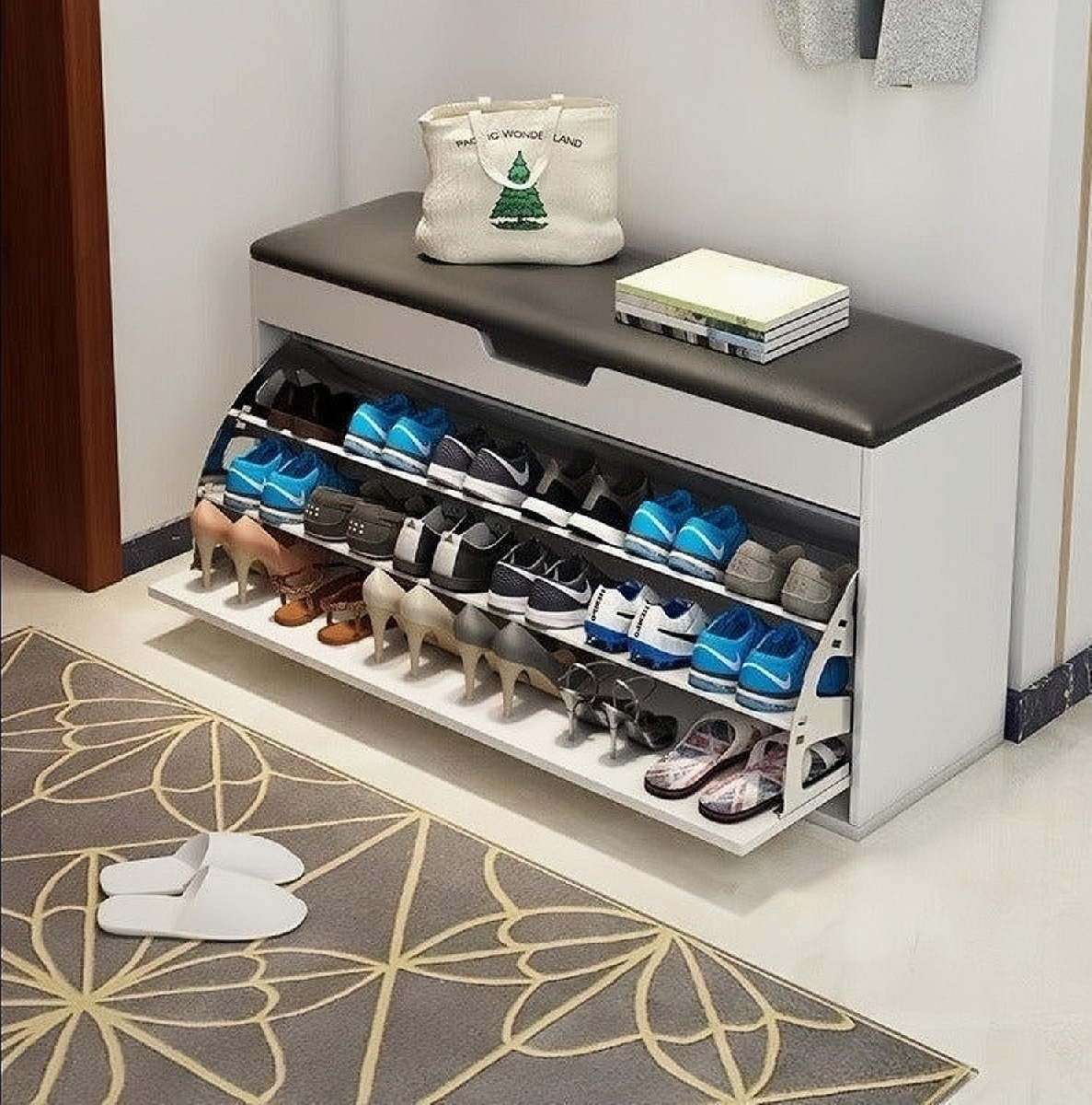 3-Tier Removable Shoe Bench