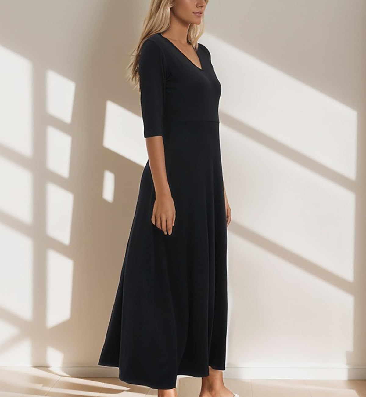 Maxi Dress for Women Casual Loose Beach Dresses with Pockets for 2024