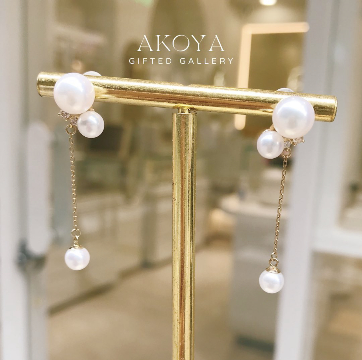 Akoya x Diamond Earrings by Gifted Gallery