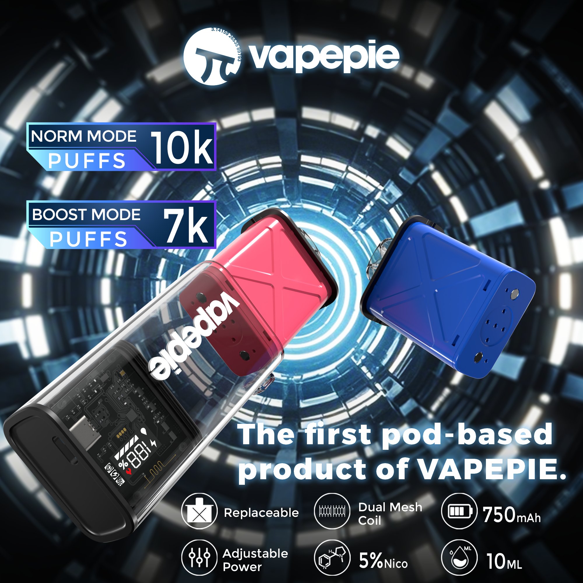 Blackberry Lemonade Flavor Vape Pod丨Vapepie FlexSwitch 10000 Puff Vape