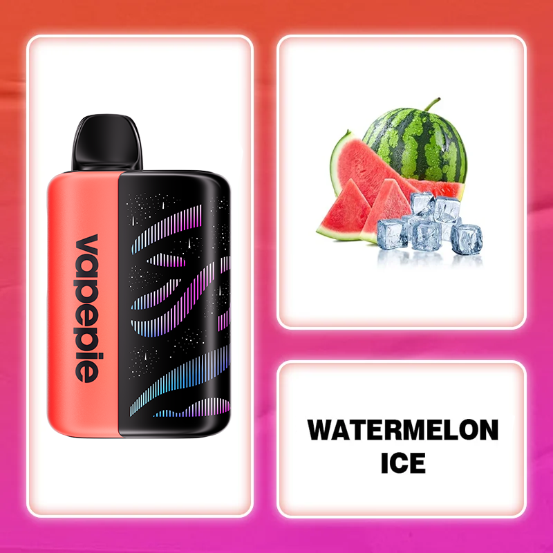 WATERMELON ICE  & VAPEPIE Galactic Gleam 35000 Puffs Vape