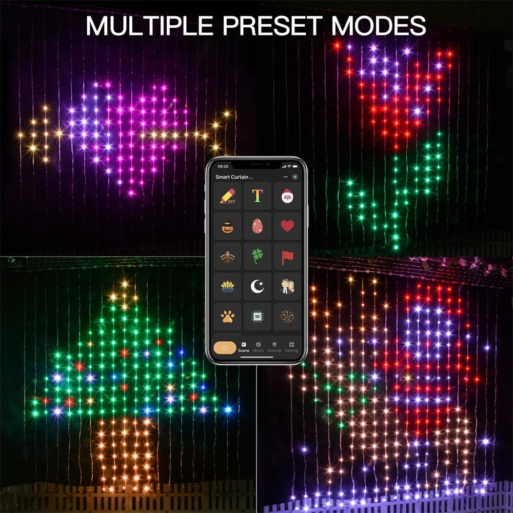 🔥2023 Hot Sale🔥Color Waves LED Curtain Sync Lights-Buy 2 Free Shipping