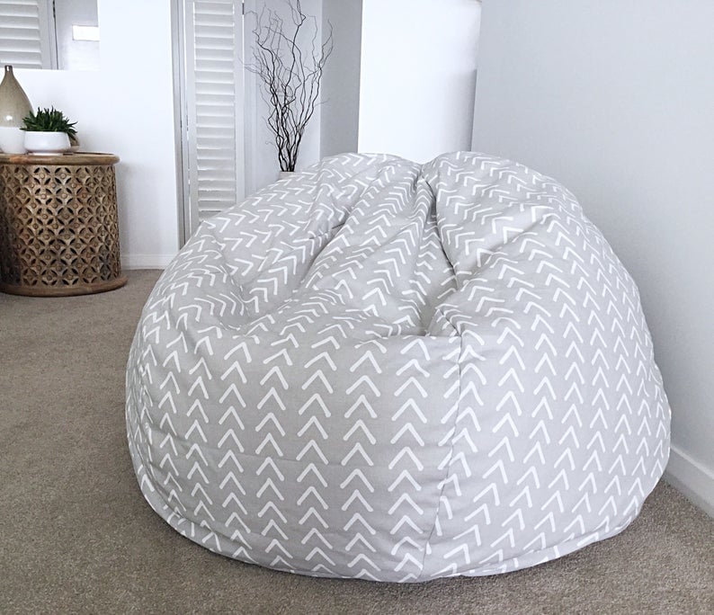 Grey bean bag