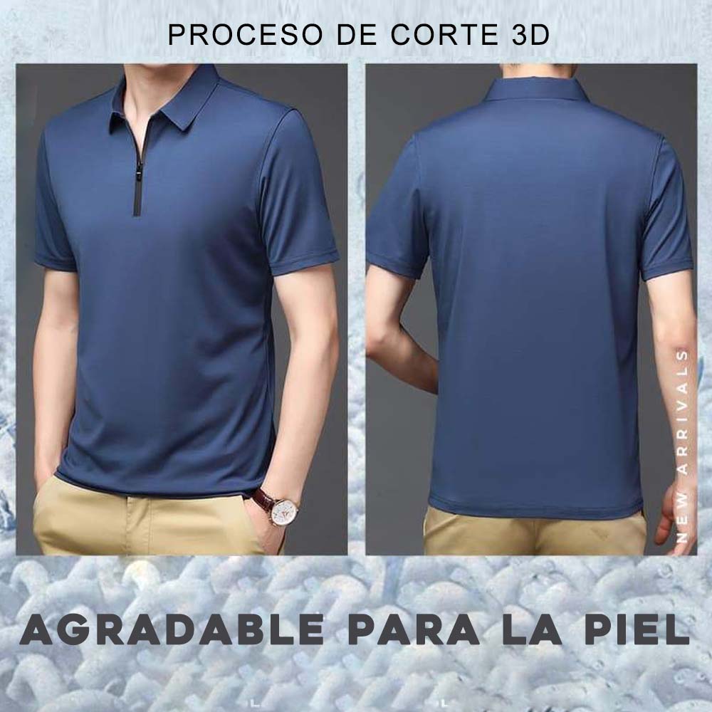 Castillotigo™ Camisa POLO de seda de moda para hombres(envío gratis)