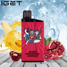 IGET Bar 3500 Puffs - Banana-Pomegranate-Cherry-Ice