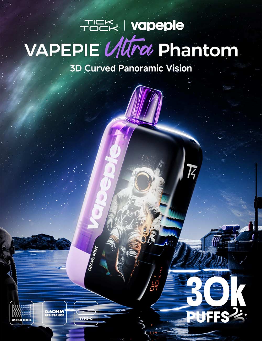 Vapepie Ultra Phantom 30000 Puffs Vape Detailed Image 1