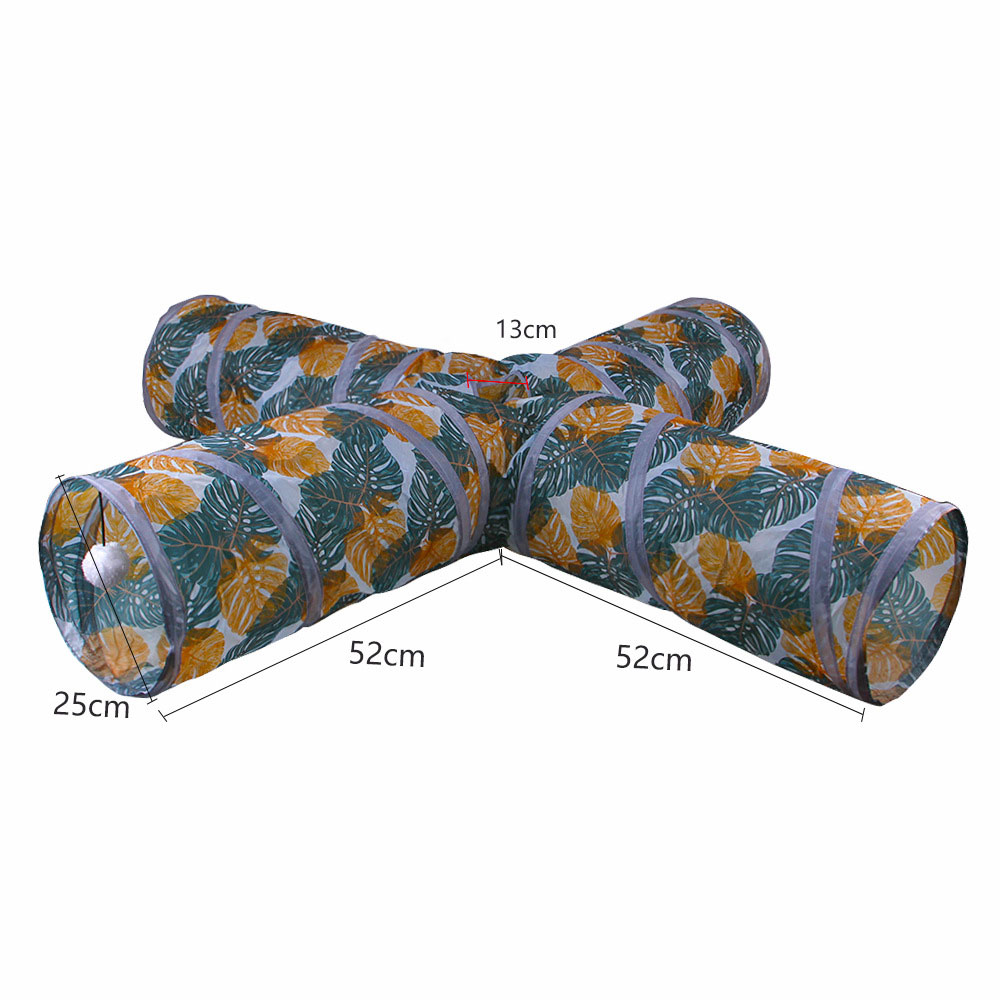 Higolot™ Foldable Pet Supplies Cat Print Tunnel