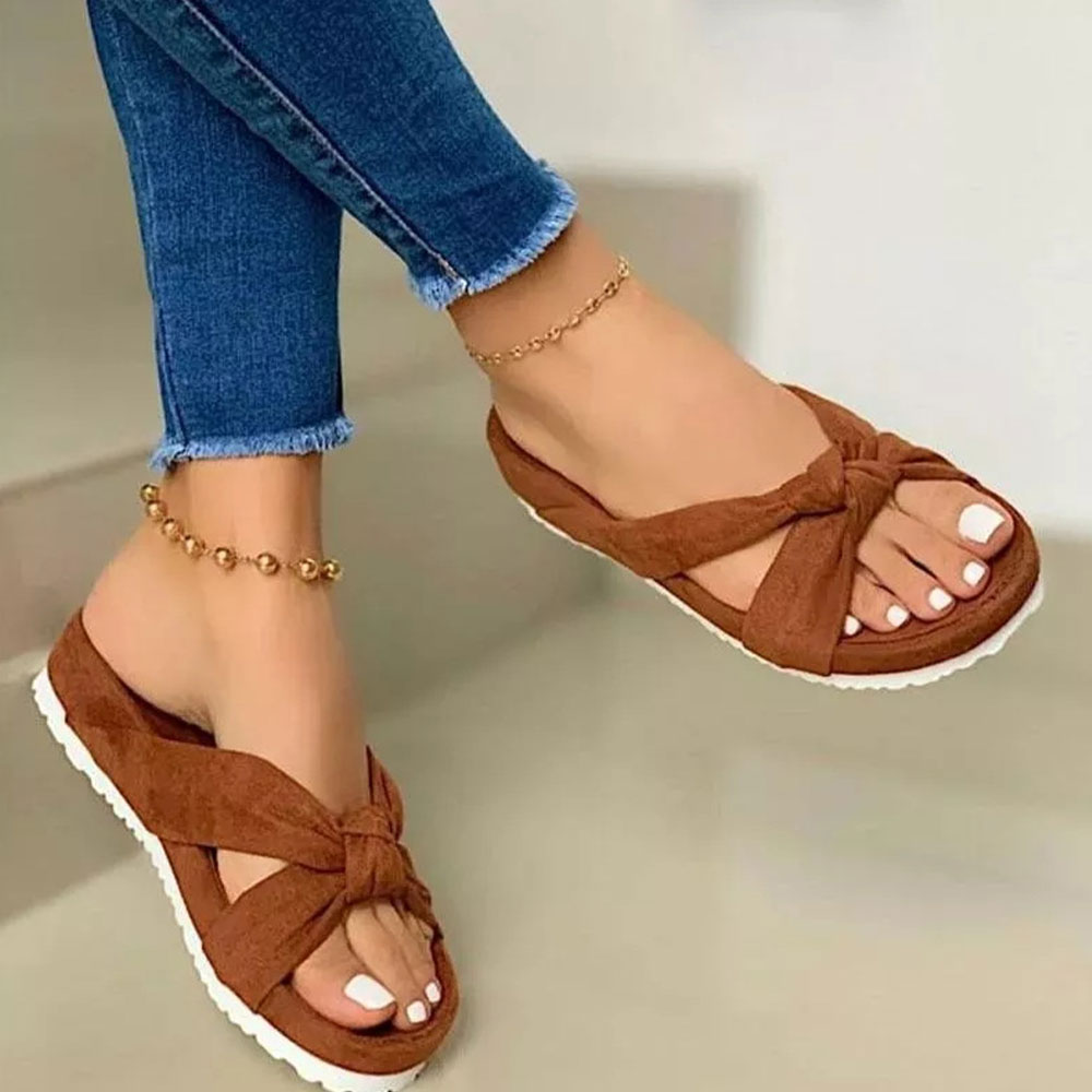 Castillotigo™ Zapatillas planas con lazo para el exterior, novedad de verano