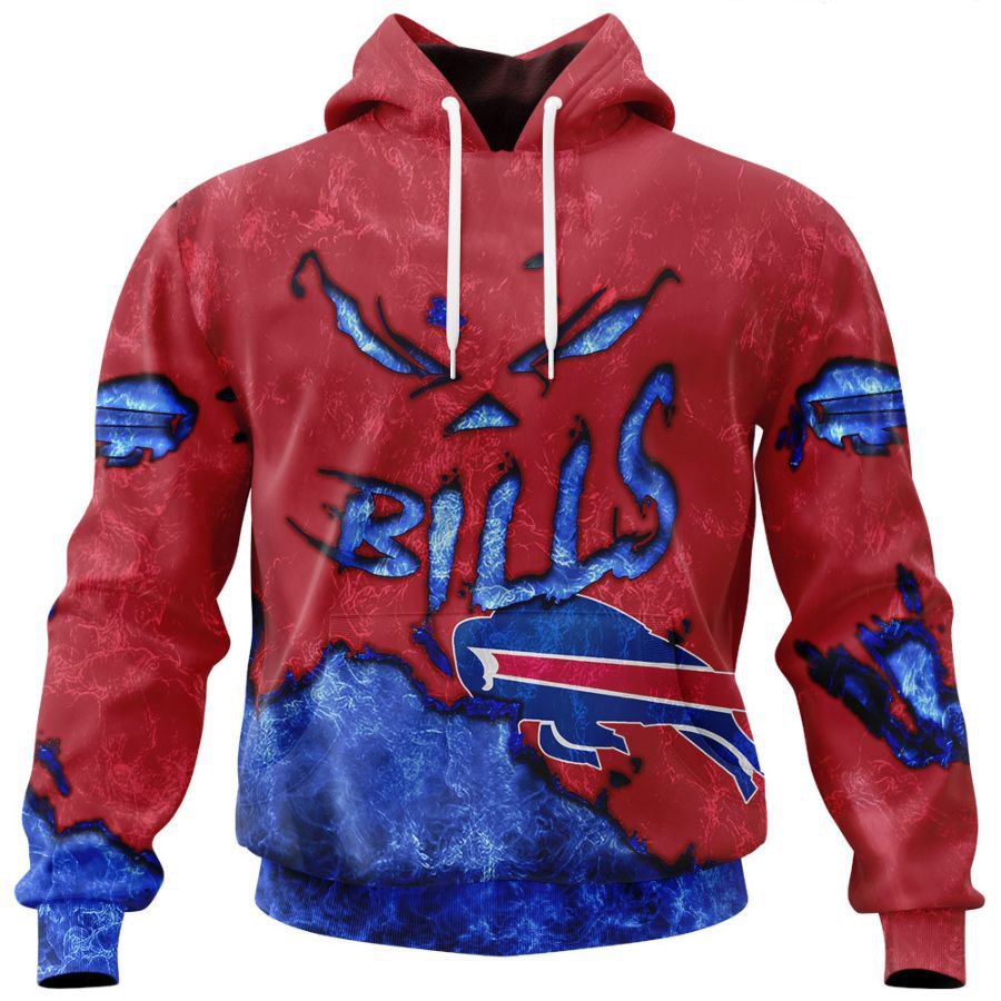 BUFFALO BILLS 3D HOODIE HALLOWEEN001