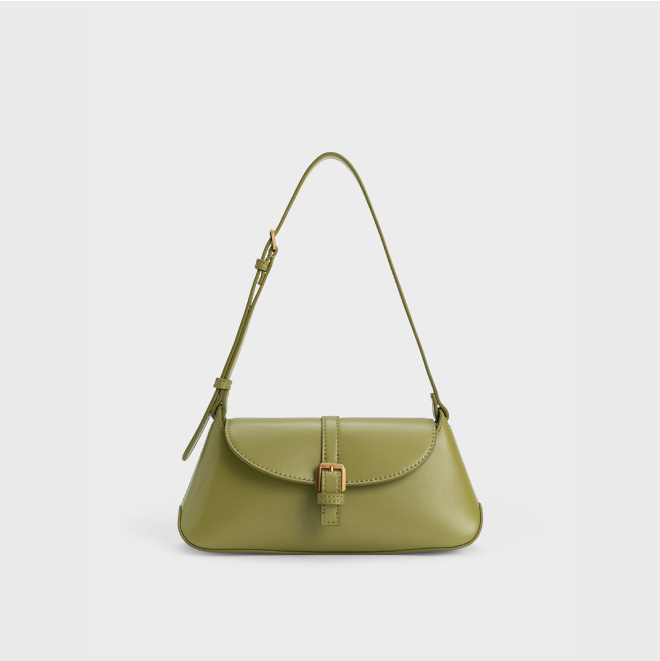 Double Belted Shoulder Bag - 4 colors