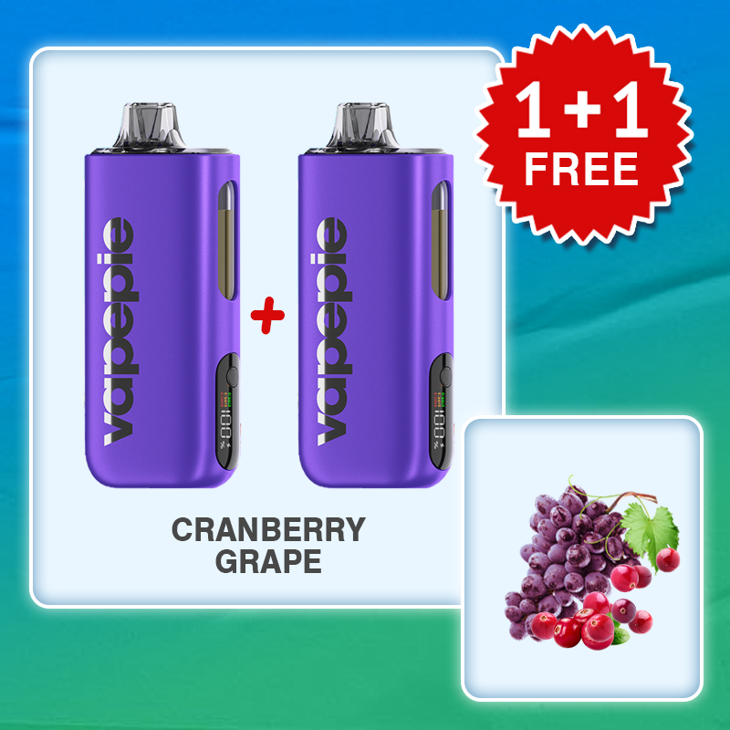 (2PCS)CRANBERRY GRAPE  & VAPEPIE Max 40000 PUFFS