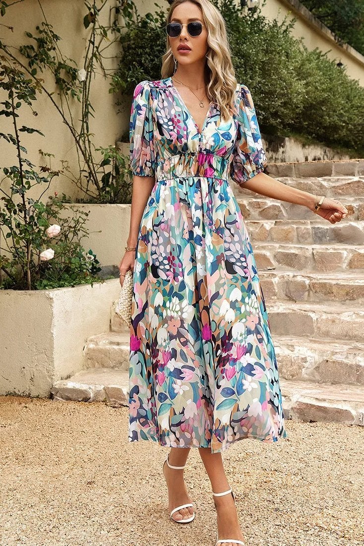 Allison | Elegant Floral Dress