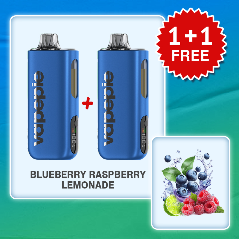 (2PCS)BLUEBERRY RASPBERRY LEMONADE  & VAPEPIE Max 40000 PUFFS