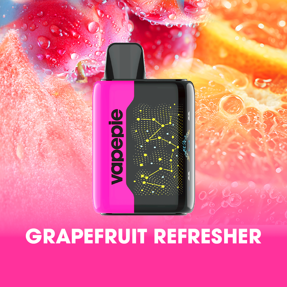 GRAPEFRUIT REFRESHER &   VAPEPIE 25000 PUFFS - Star Sky Curved Screen