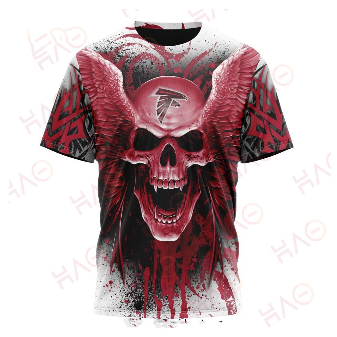 ATLANTA FALCONS 3D HOODIE SKULL ART