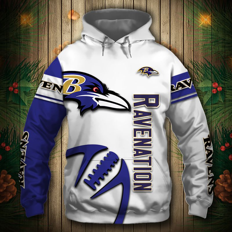 BALTIMORE RAVENS 3D HOODIE BBRR003