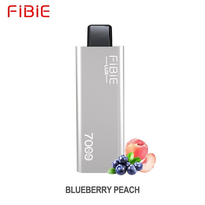 Blueberry-Peach Flavor Disposable Vape | FIBIE 7000 Puffs White
