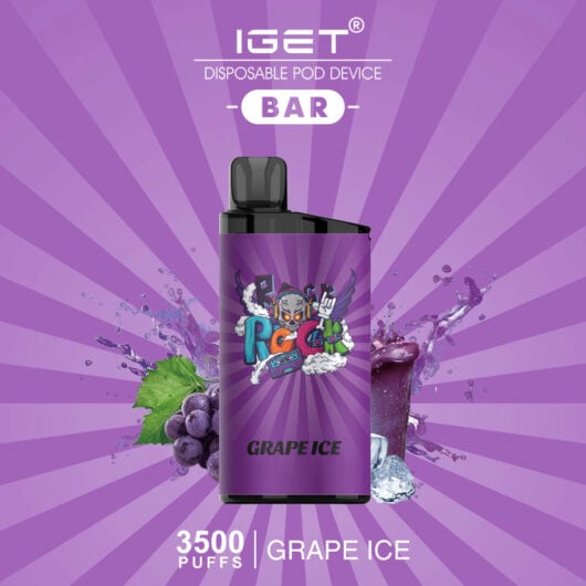 IGET Bar 3500 Puffs - Grape-Ice