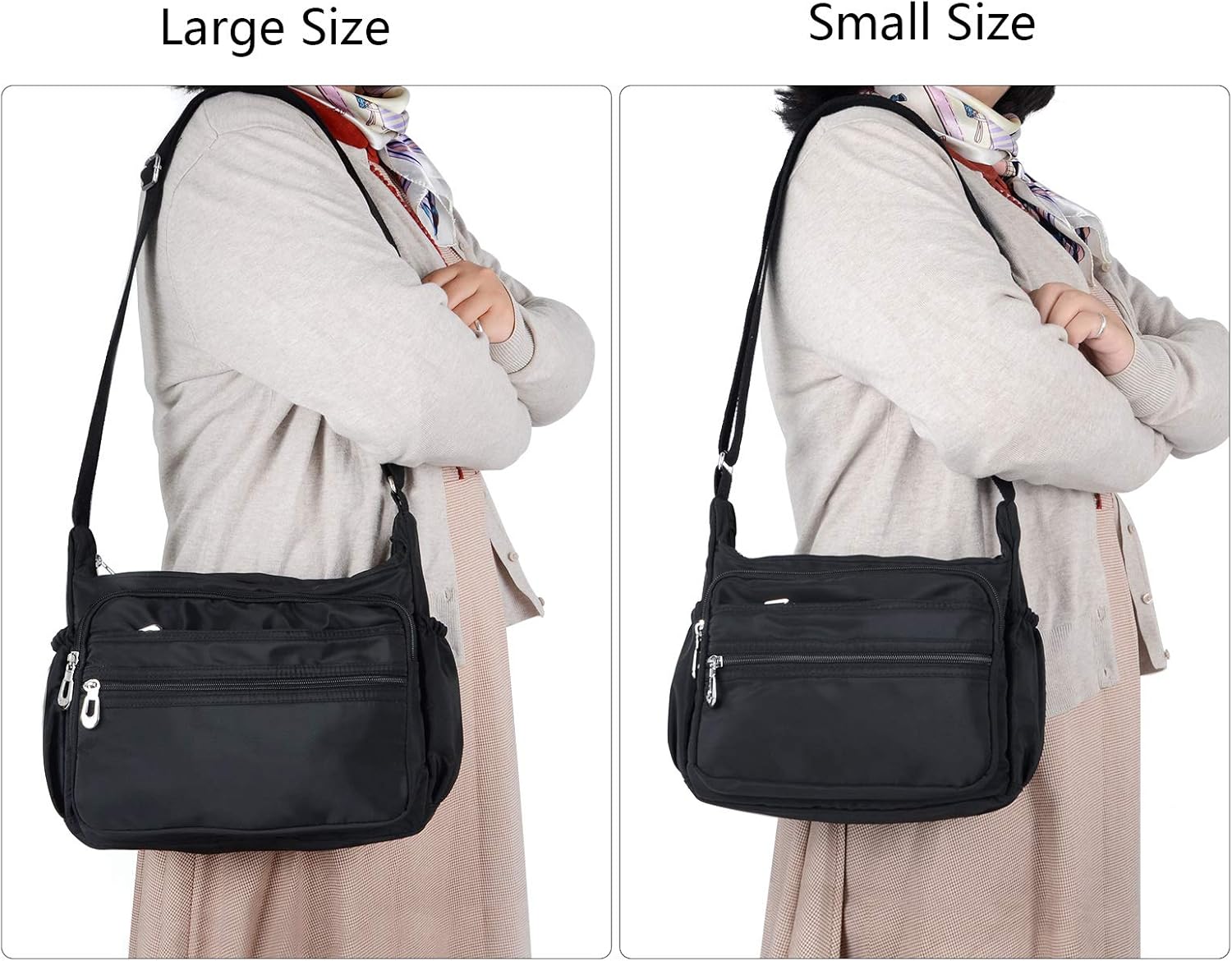 Crossbody Bag for Women Waterproof Shoulder Bag Messenger Bag Casual Nylon Purse Handbag