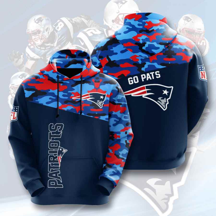 NEW ENGLAND PATRIOTS 3D HOODIE ABC01