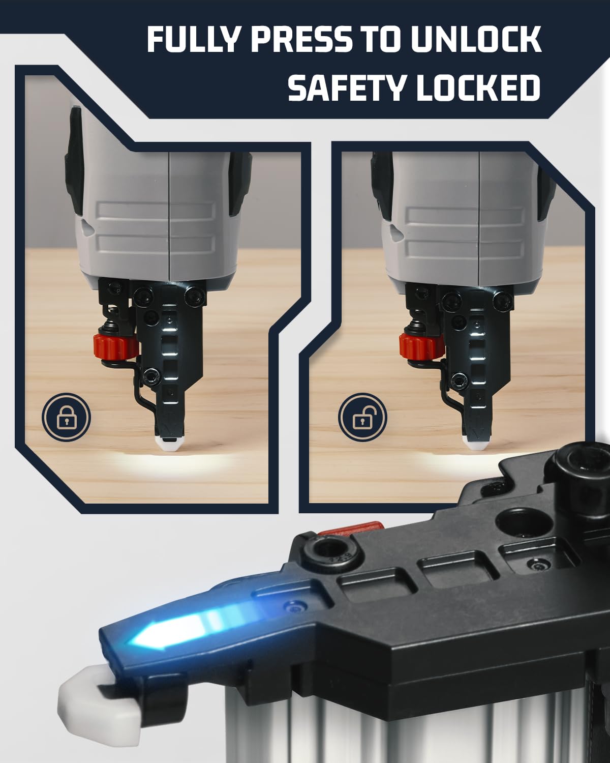 🔥Último día de promoción de Amazon 🔥Pistola de clavos eléctrica LINKNAL con cargador y 1000 clavos