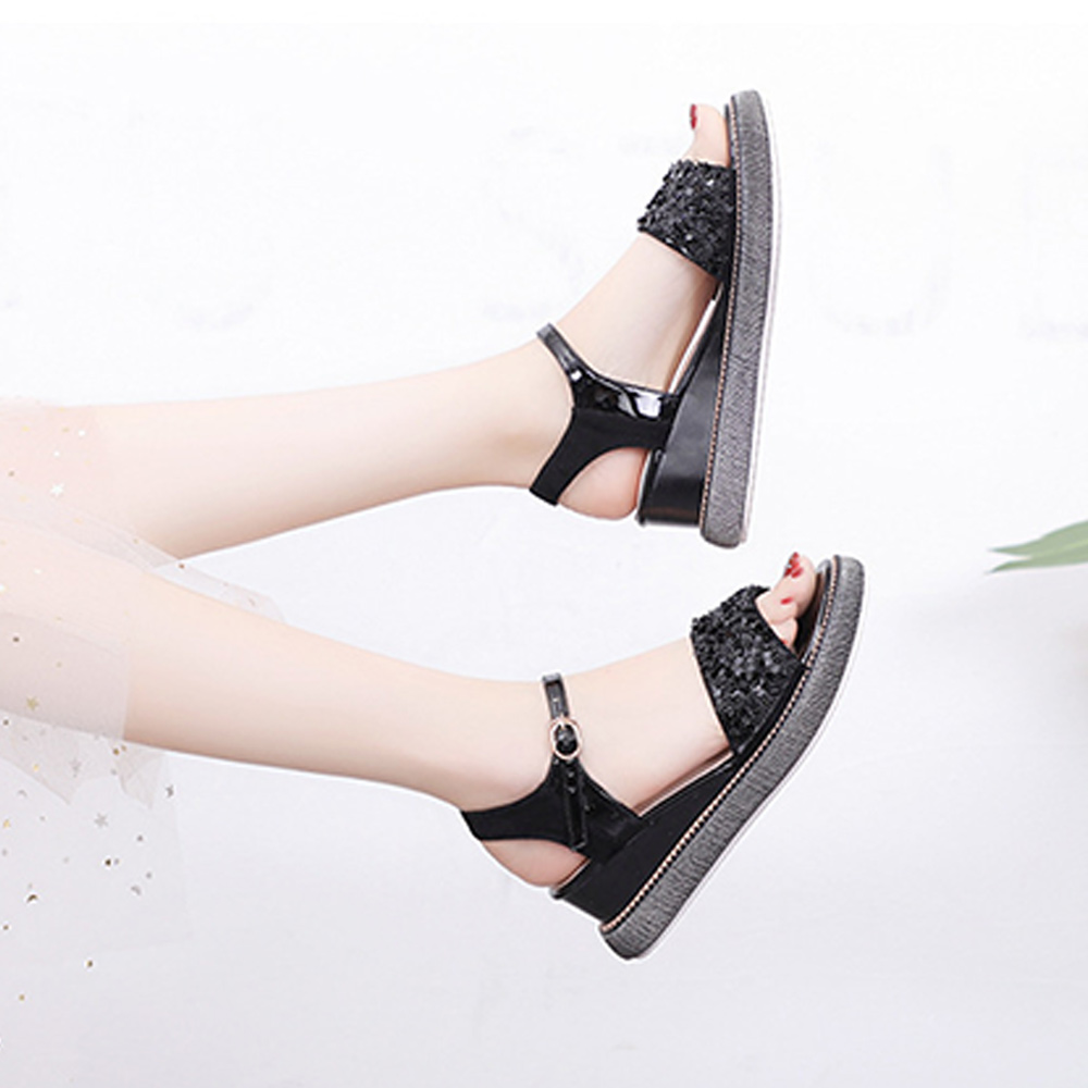 Castillotigo™ Zapatos de plataforma de diamantes de imitación nuevos de verano