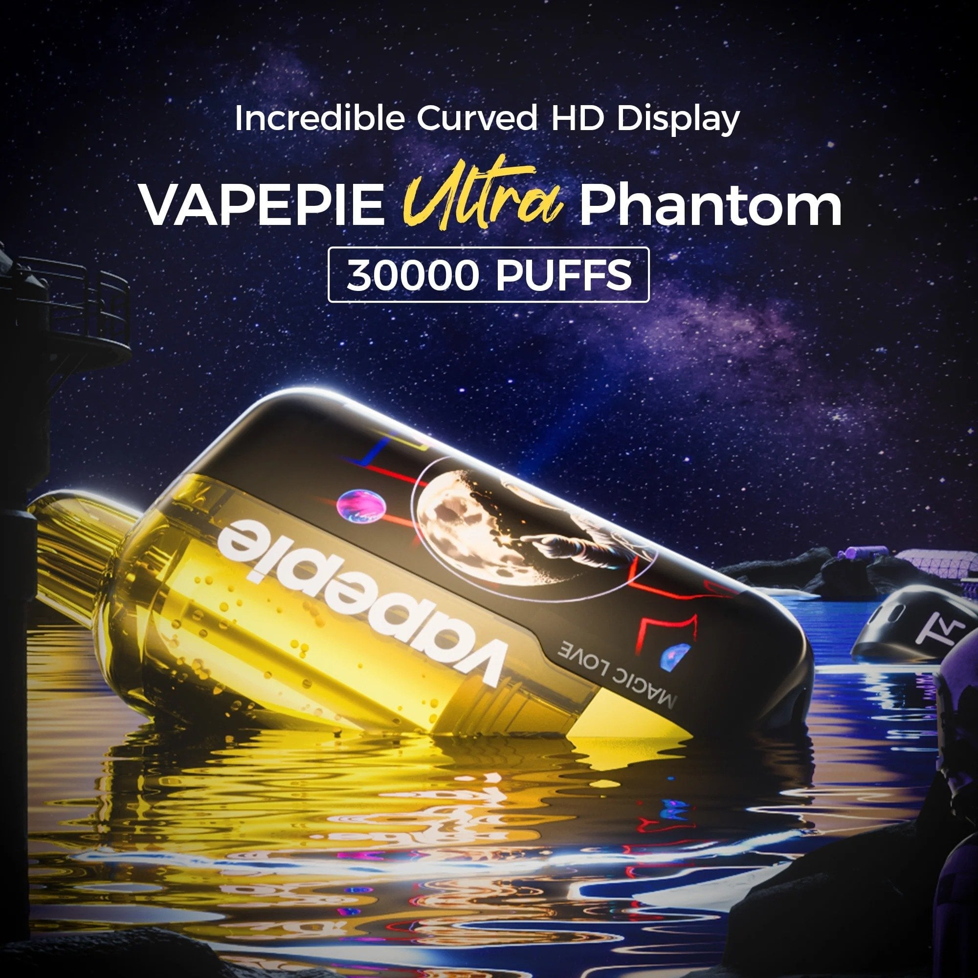 VAPEPIE x TK Ultra Phantom 30.000 Tragadas – Um design moderno e futurista de cigarro eletrônico!
