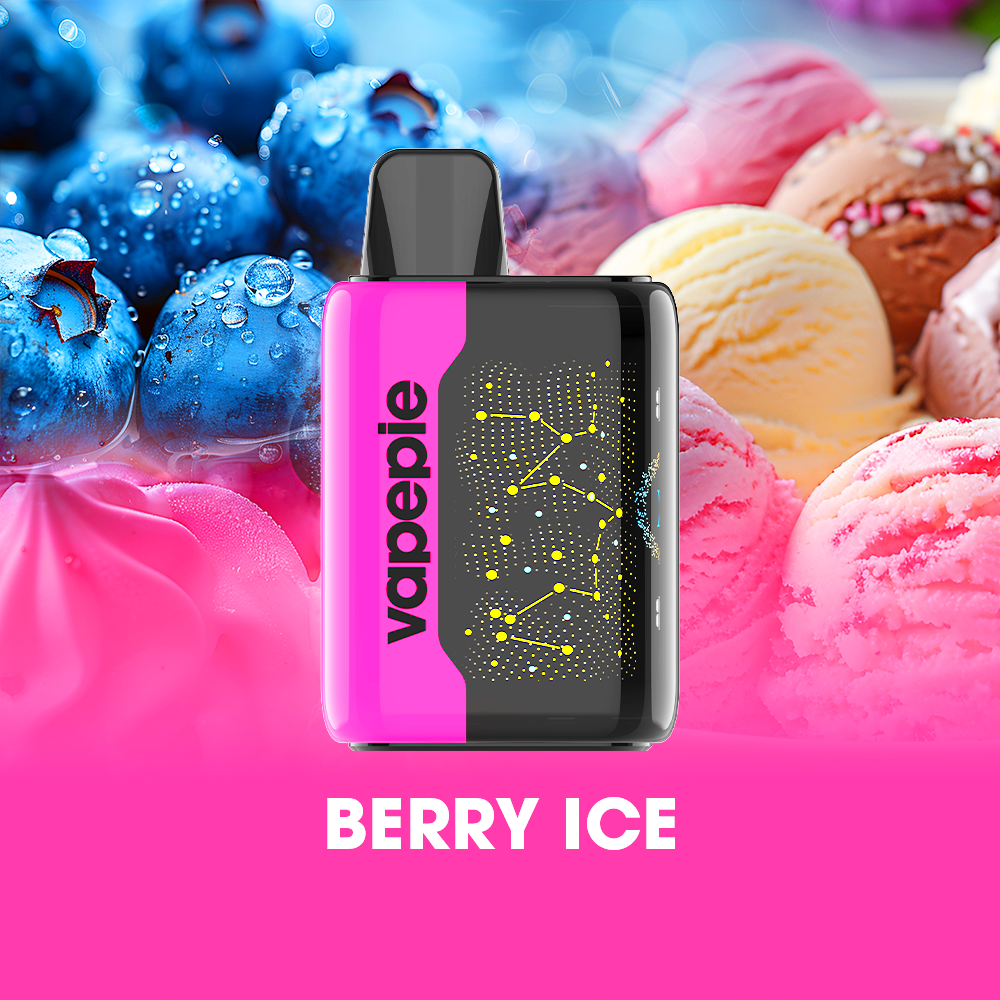 BERRY ICE  & VAPEPIE 25000 PUFFS - Star Sky Curved Screen