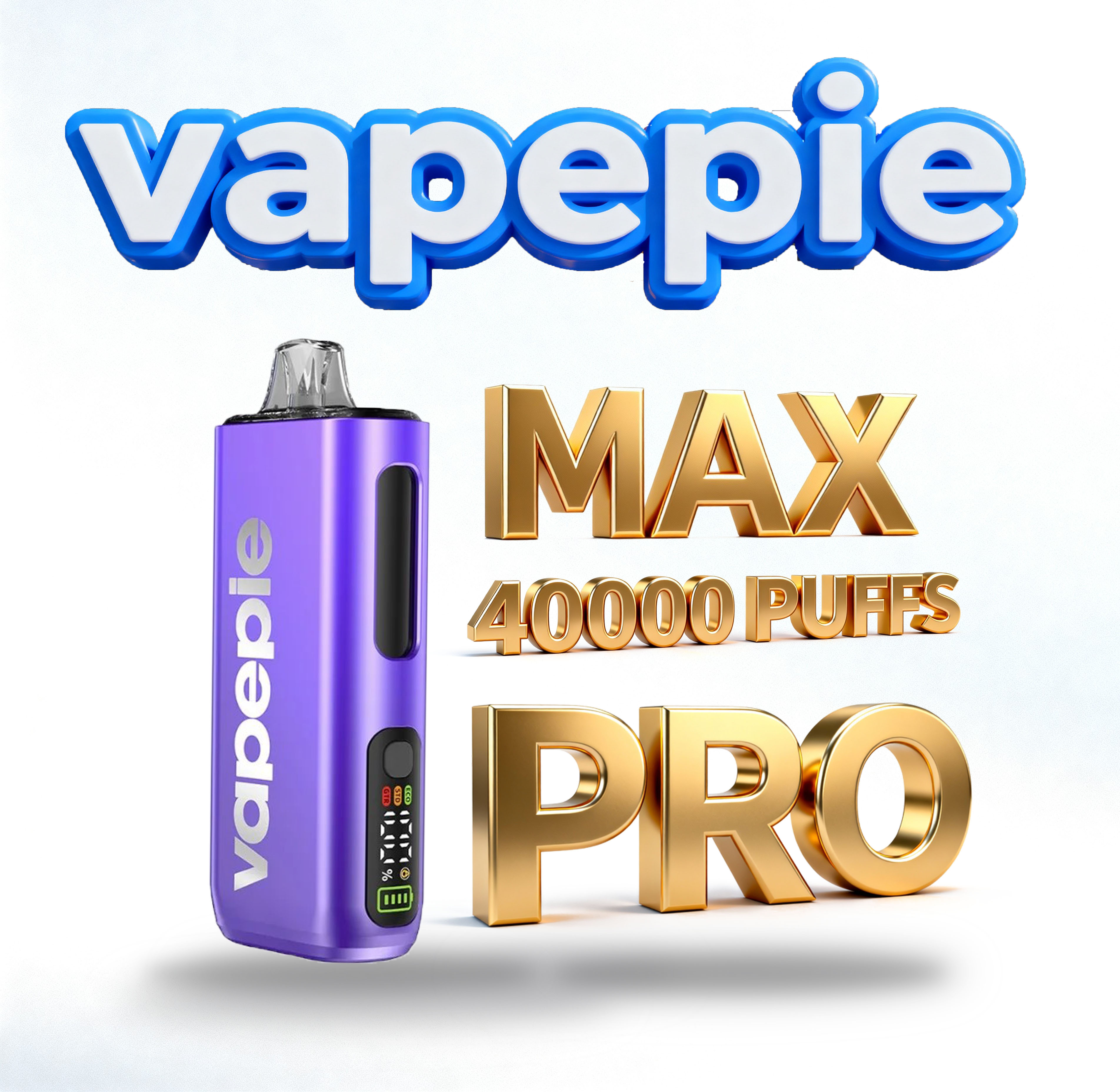 Całkowicie nowa konstrukcja | VAPEPIE PRO 40000 PUFFS | Gładszy smak z zakrzywionym ustnikiem i odświeżeniem