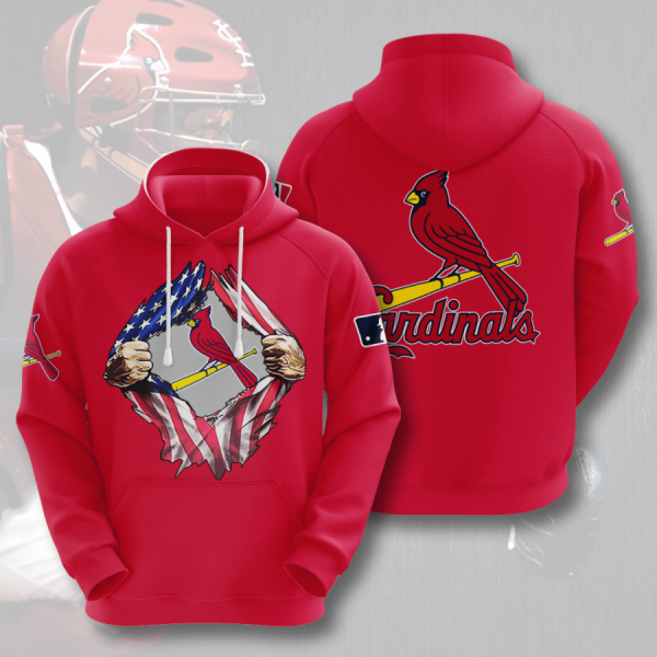 ST. LOUIS CARDINALS 3D HOODIES SLC013