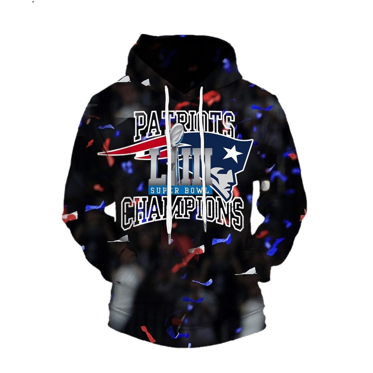 NEW ENGLAND PATRIOTS 3D HOODIE NNEP021