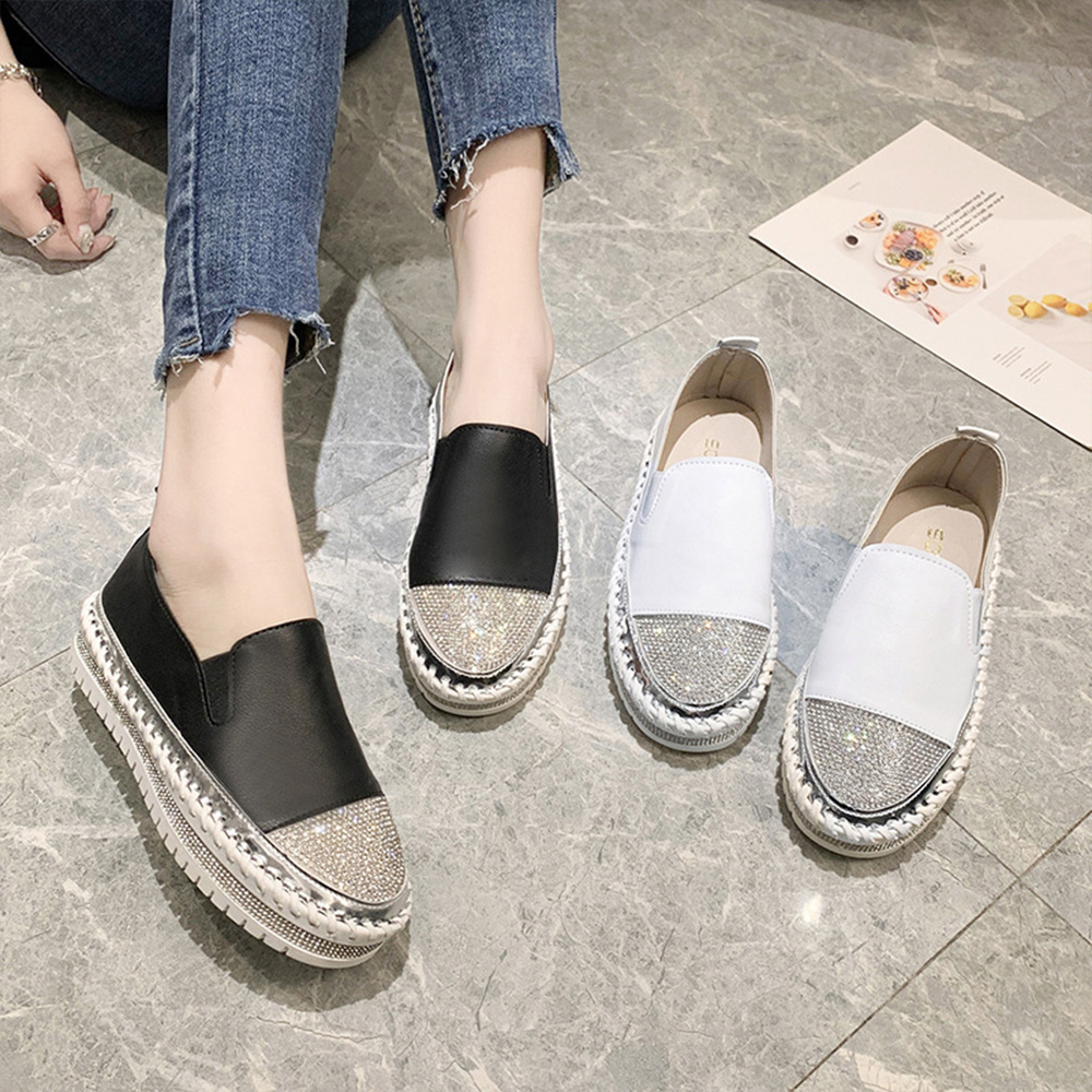 Castillotigo™ 2022 Nuevos zapatos casuales sin cordones con diamantes de imitación