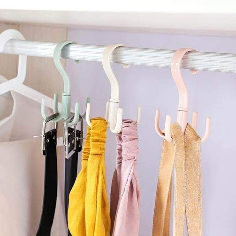 Higolot™ 360° Rotatable Scarf Hat Belt Storage Hangers