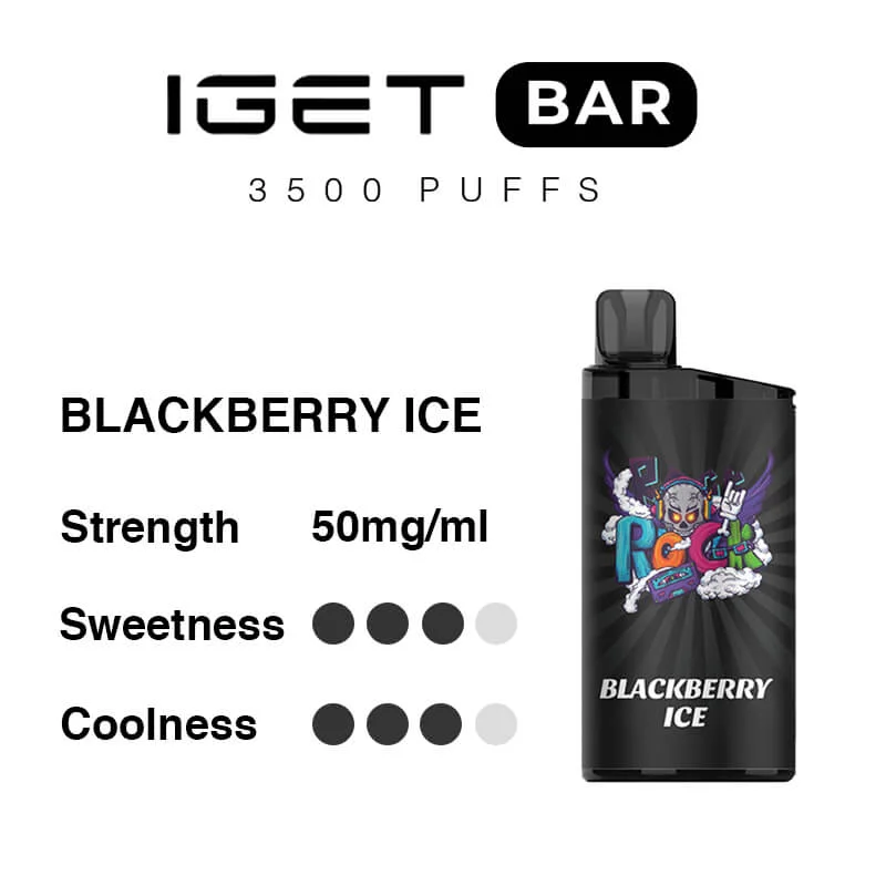 IGET Bar 3500 Puffs - Blackberry-Ice