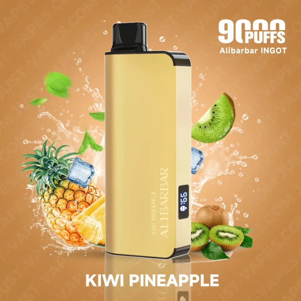 Kiwi Pineapple – Alibarbar INGOT 9000 Puffs