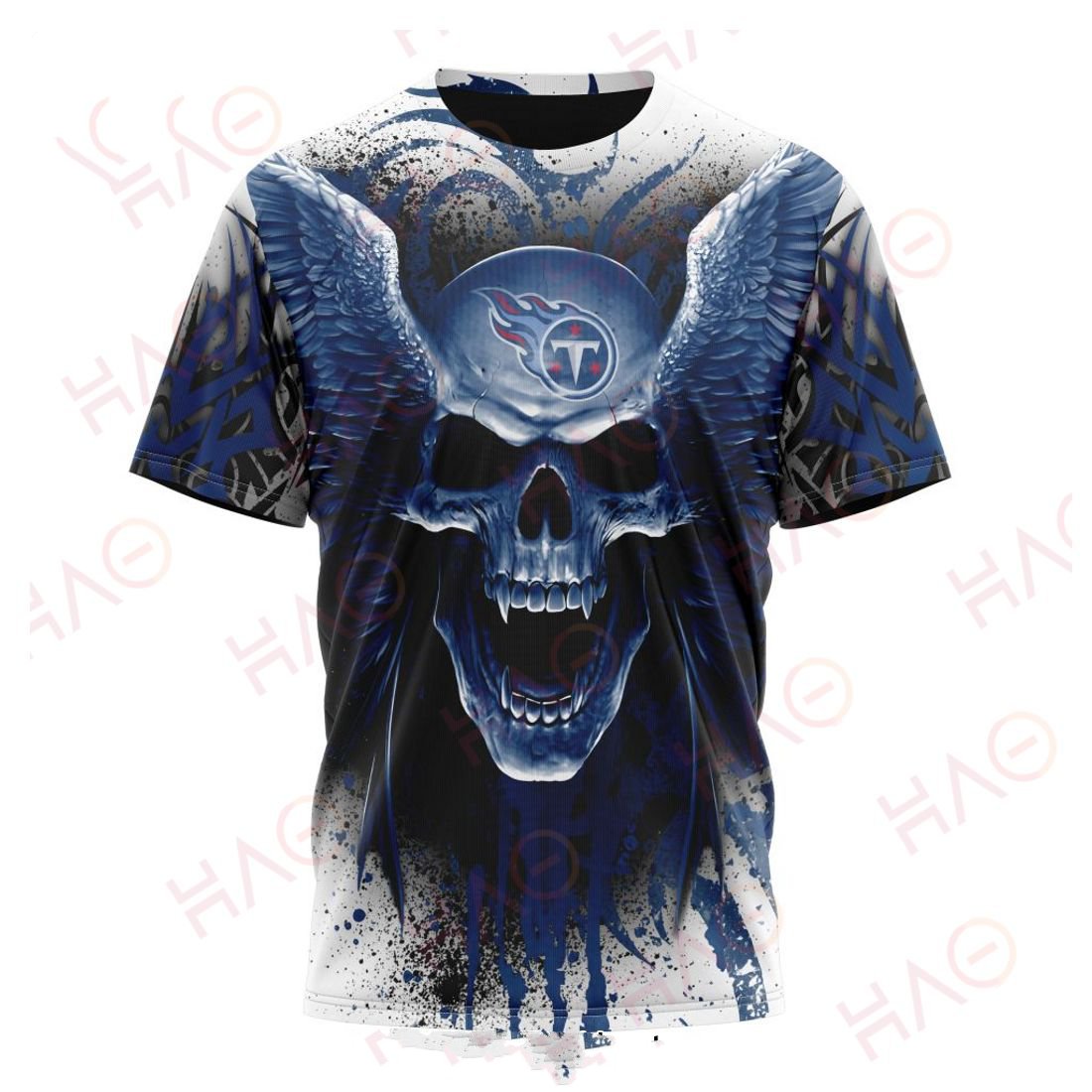 TENNESSEE TITANS 3D HOODIE SKULL ART