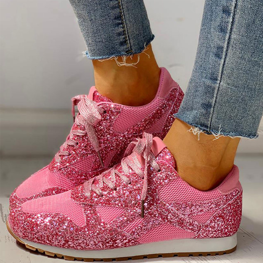 Castillotigo™ Primavera y verano nuevas lentejuelas transpirables zapatos casuales