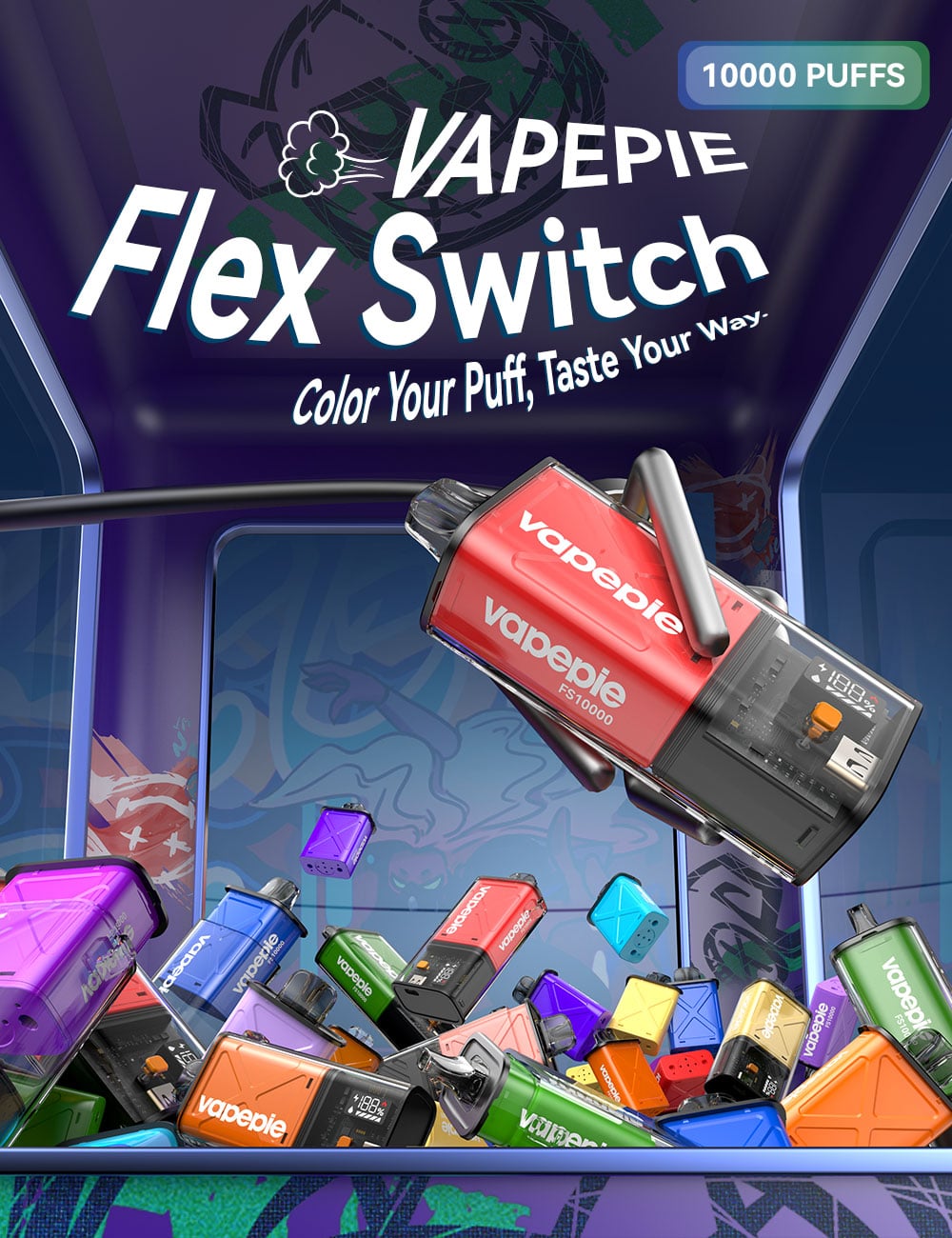 Vapepie FlexSwitch 10000 Puffs Vape Product Specifications