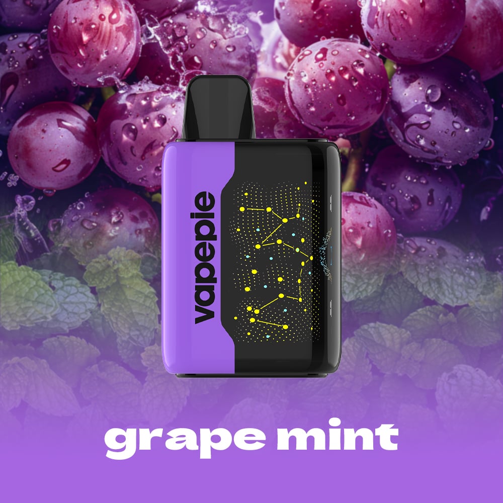 GRAPE MINT & VAPEPIE 25000 PUFFS - Star Sky Curved Screen