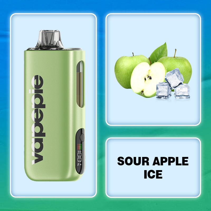 SOUR APPLE ICE & VAPEPIE Max 40000 PUFFS - 💥Delivery in 3-5 Days!💥