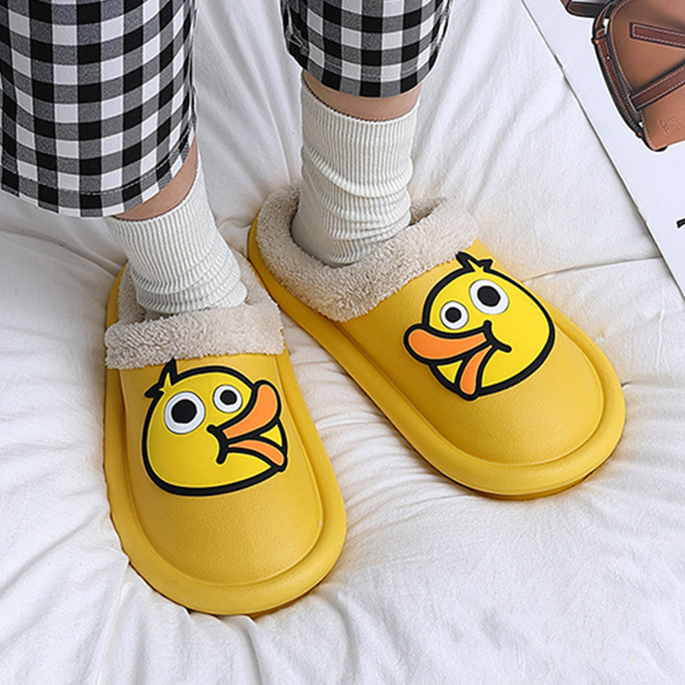Castillotigo™ Zapatos de algodón impermeable de dibujos animados de felpa