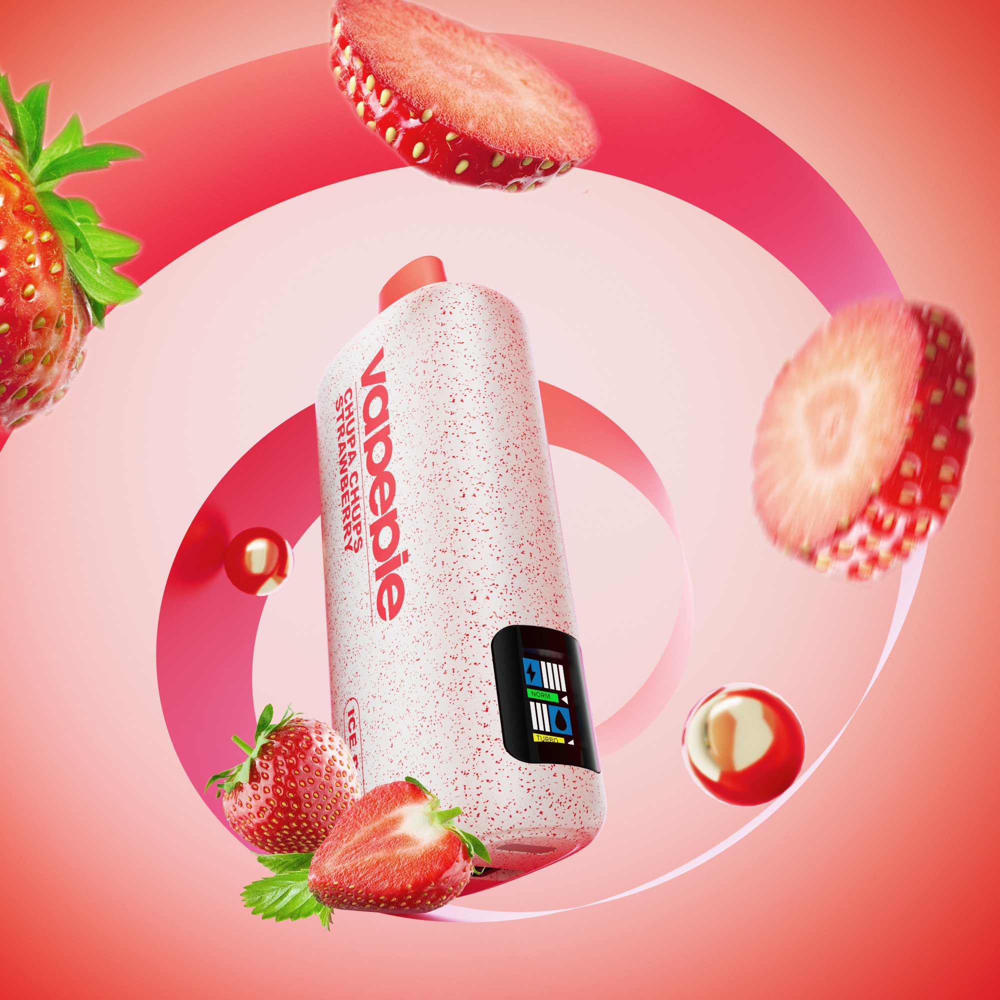 🆕VAPEPIE PowerGo 9800PUFFS-CHUPA CHUPS STRABERRY