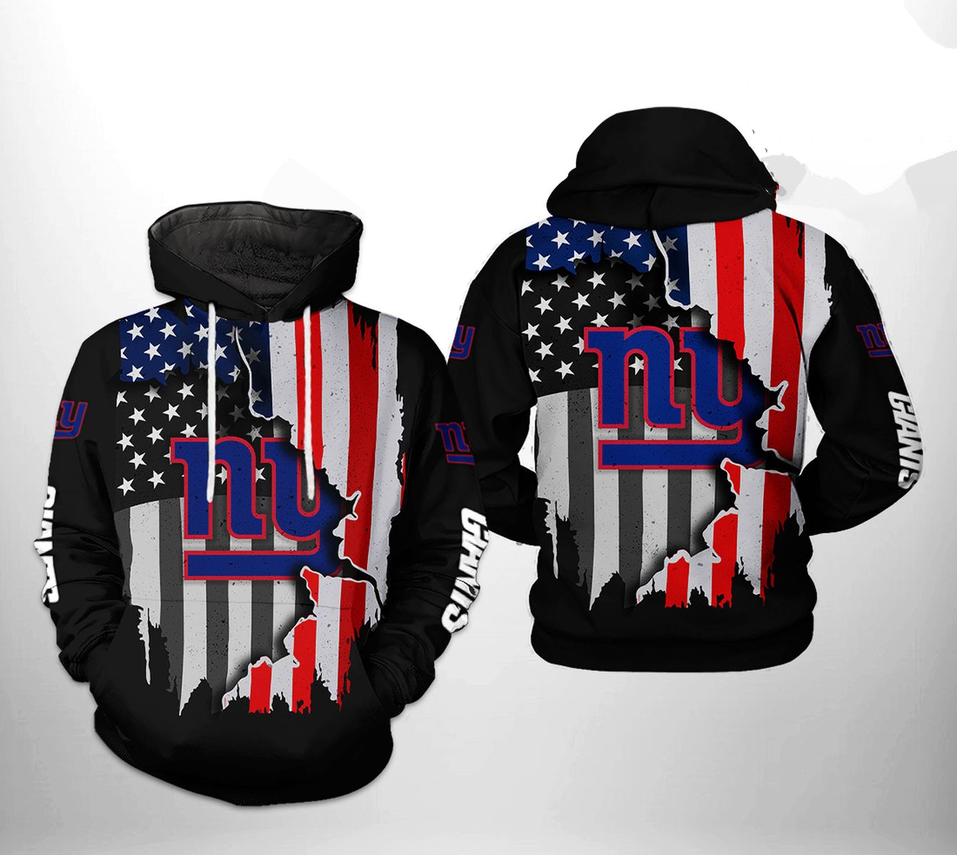 NEW YORK GIANTS 3D HOODIE SKULL103