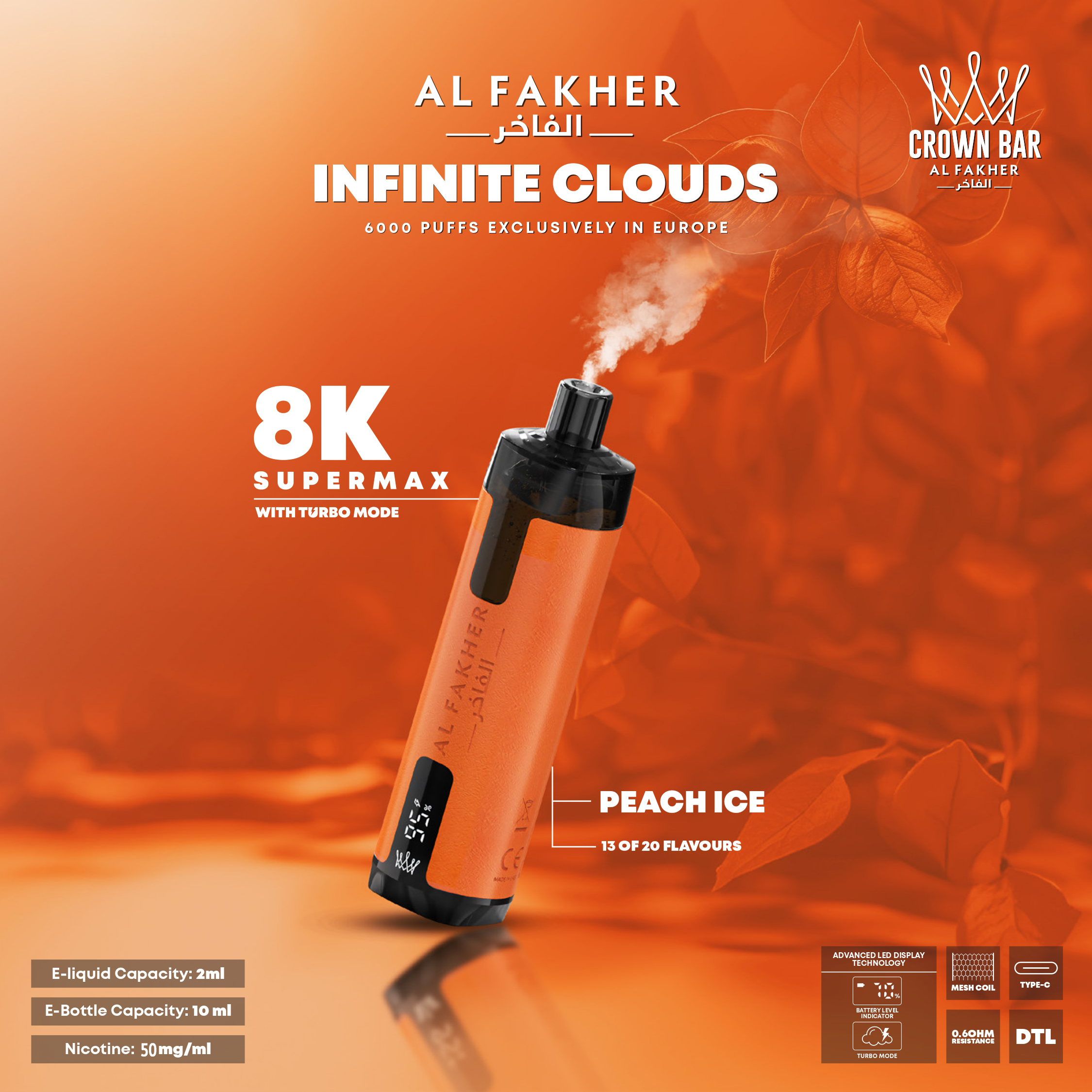 ALFAKHER 8000 PUFFS