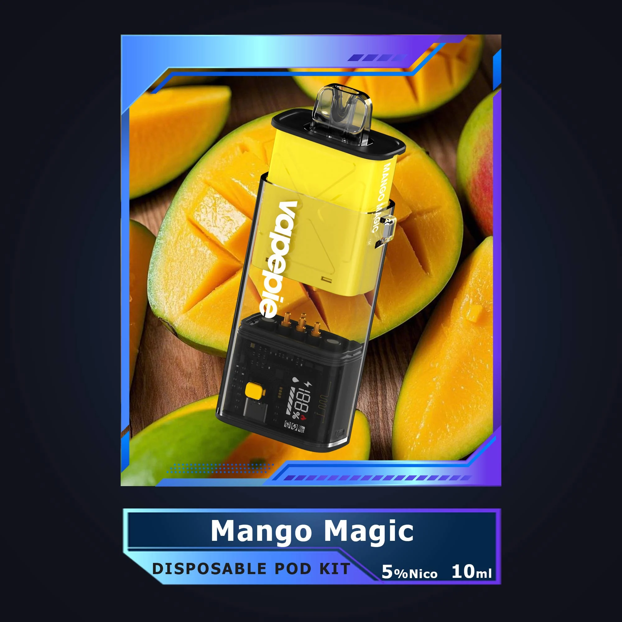 Mango Magic-Vapepie Disposable Pod 10000 PUFFS