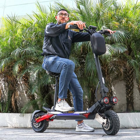 HoneyWhale T8-B: Scooter Eléctrico Plegable para Adultos