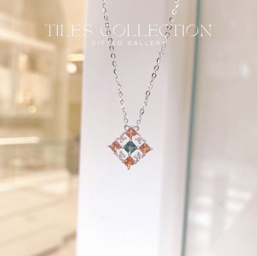 Tiles Collection in Sapphire and Tourmaline by Gifted Gallery