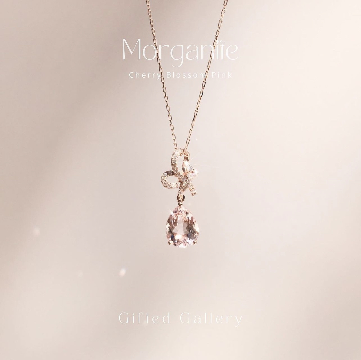 2CT Morganite Necklace By Gifted Gallery