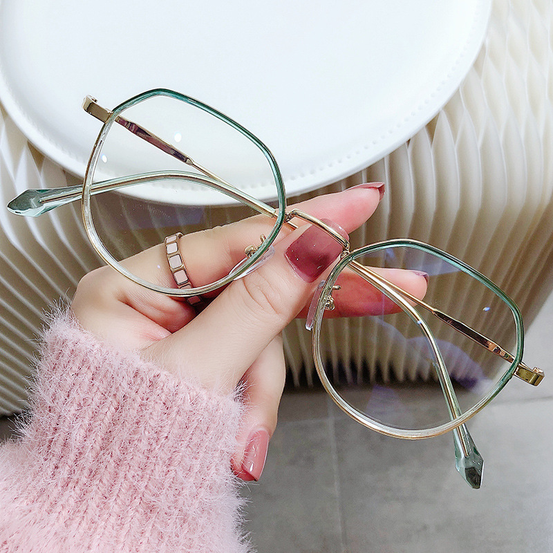 WOMEN'S FASHION METAL FRAME HD ANTI-BLUE LIGHT READING GLASSES